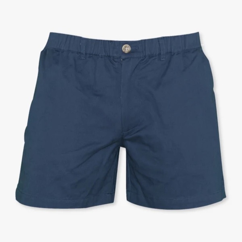 Meripex Apparel Elastic Waist Shorts 5.5” Inseam 4 Way Stretch Navy Blue Medium